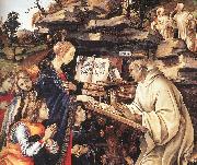 LIPPI, Filippino Apparition of The Virgin to St Bernard (detail) sg china oil painting reproduction